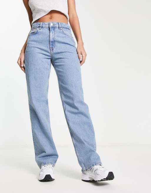 Selected Femme Jean droit Bleu clair d lav