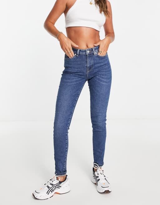 Jean taille best sale mi haute femme