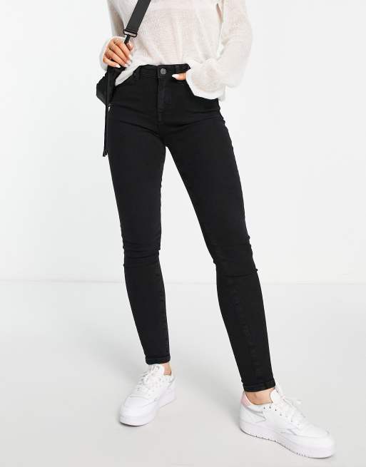 Jean taille outlet mi haute femme