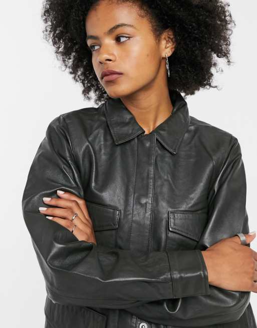 Selected femme shop leather jacket