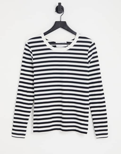 Selected Femme long sleeve t shirt in stripe ASOS