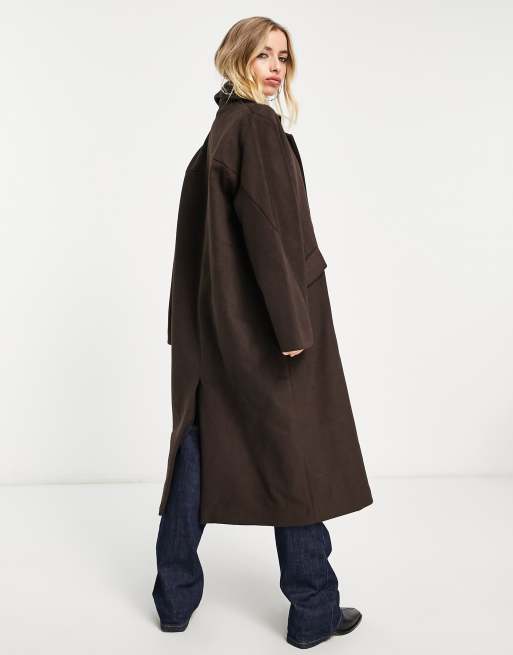 Manteau laine mélangée online femme