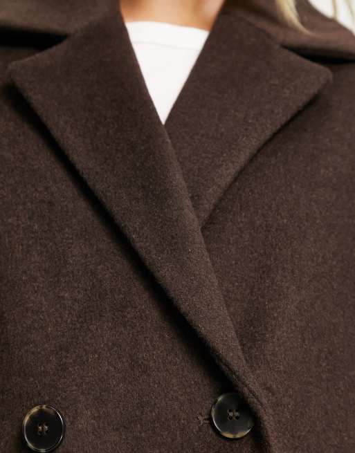 manteau femme chocolat