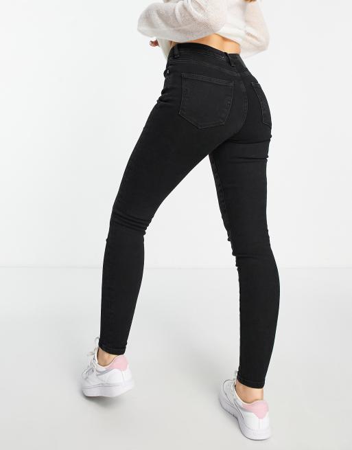 Selected Femme mid rise jeans in black