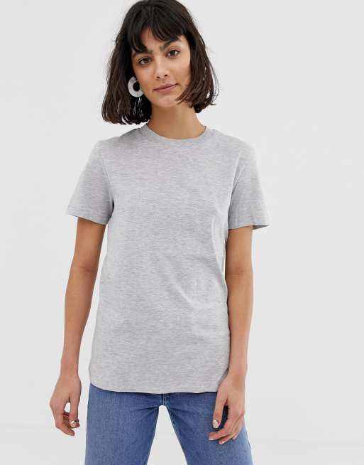 Selected Femme My Perfect T shirt in gray ASOS