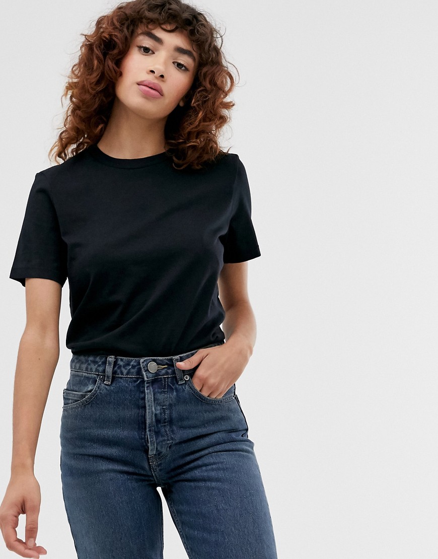 selected -  Femme – My Perfect Tee – T-Shirt in Schwarz
