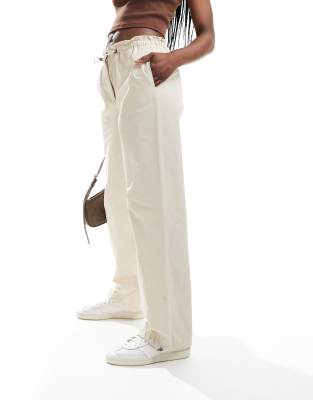 Selected Femme Oversized Pants In Neutral