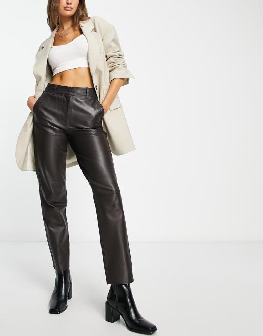 Asos pantalon cuir femme hot sale