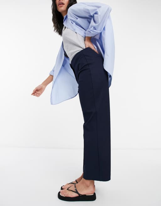 Pantalon bleu foncé on sale femme