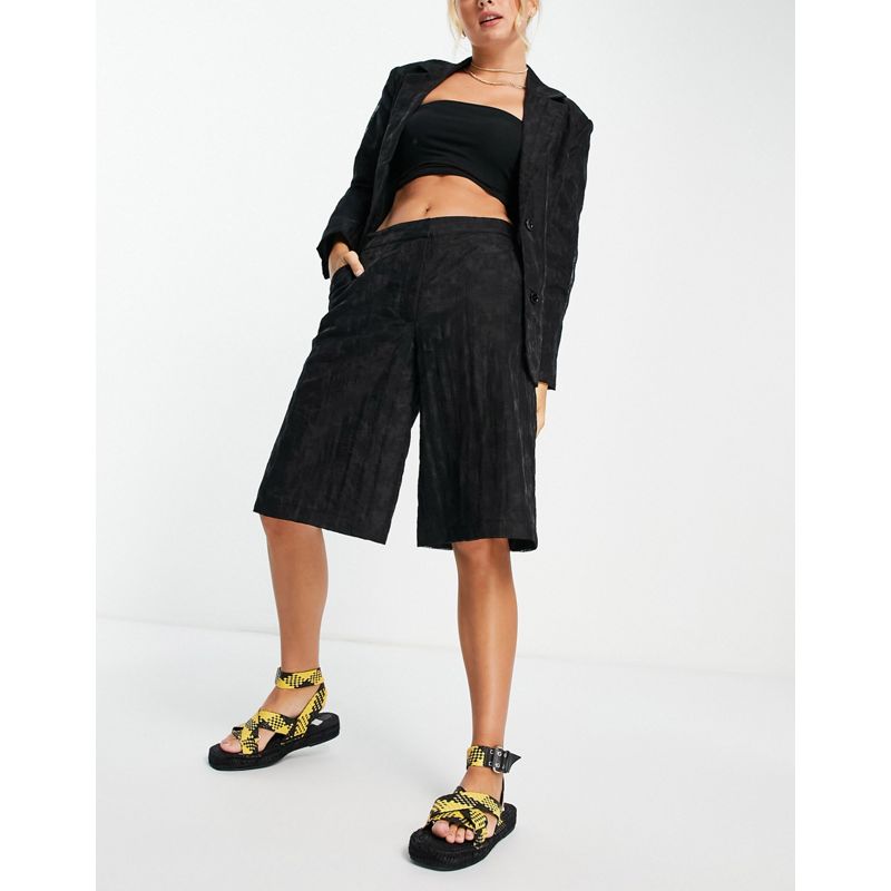Designer Donna Selected Femme - Coordinato con blazer comodo e pantaloni con fondo ampio, colore nero