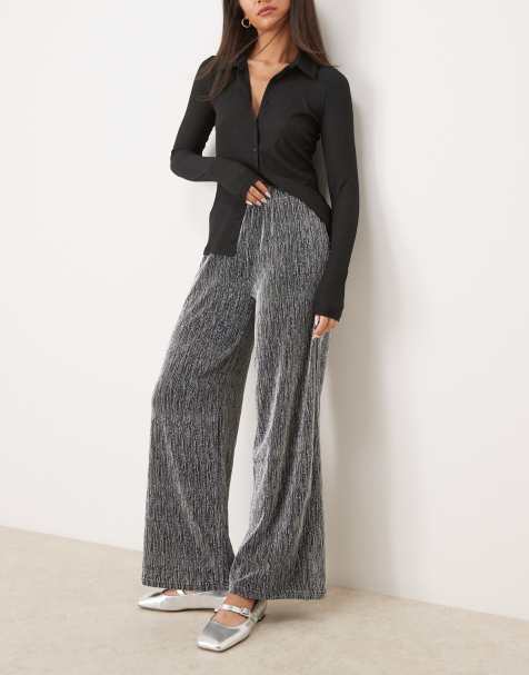 Selected Femme - Pantaloni argentati - view 1