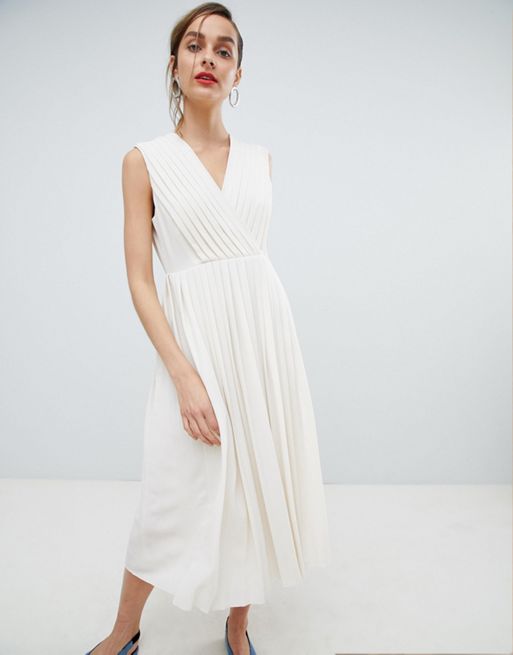 Selected Femme Pleated Wrap Dress | ASOS