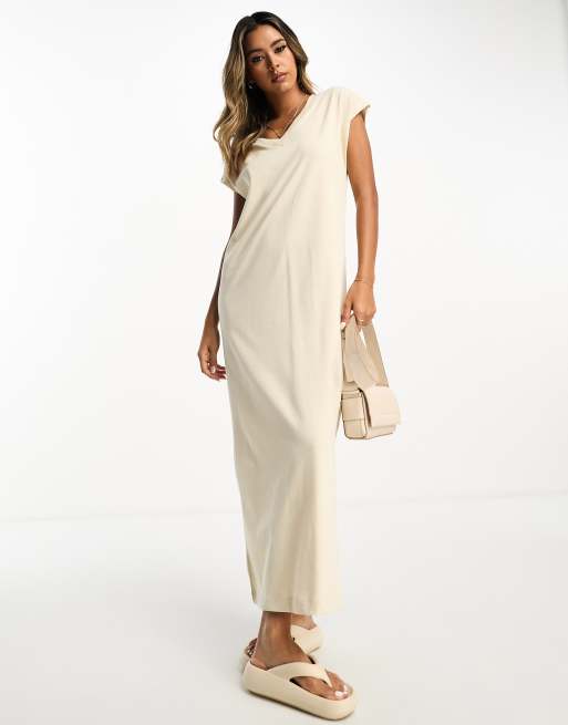 V neck t on sale shirt maxi dress