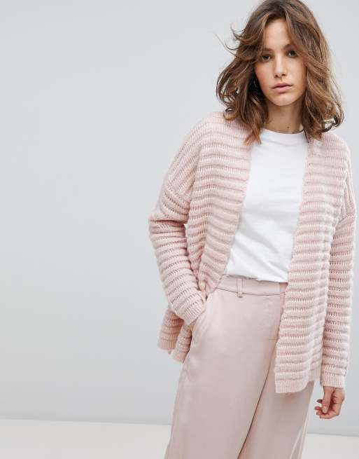 Selected Femme Ribbed Knit Cardigan