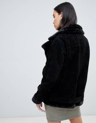 shearling coat femme