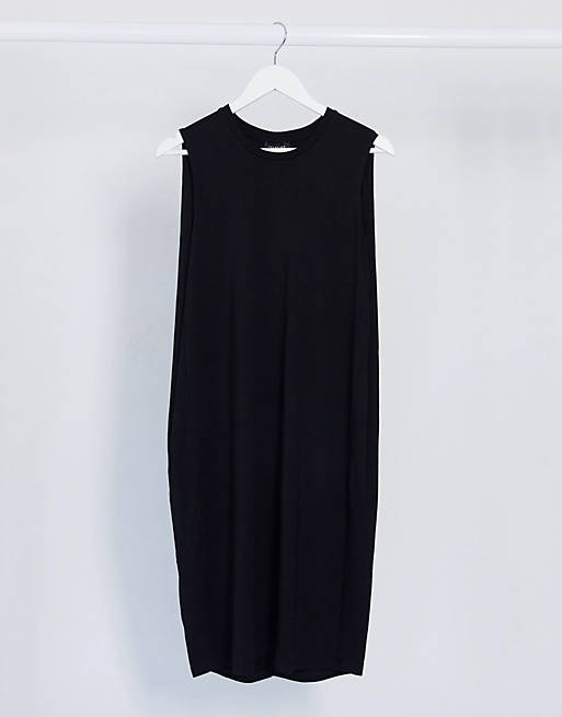 Selected Femme sleeveless midi dress in black | ASOS