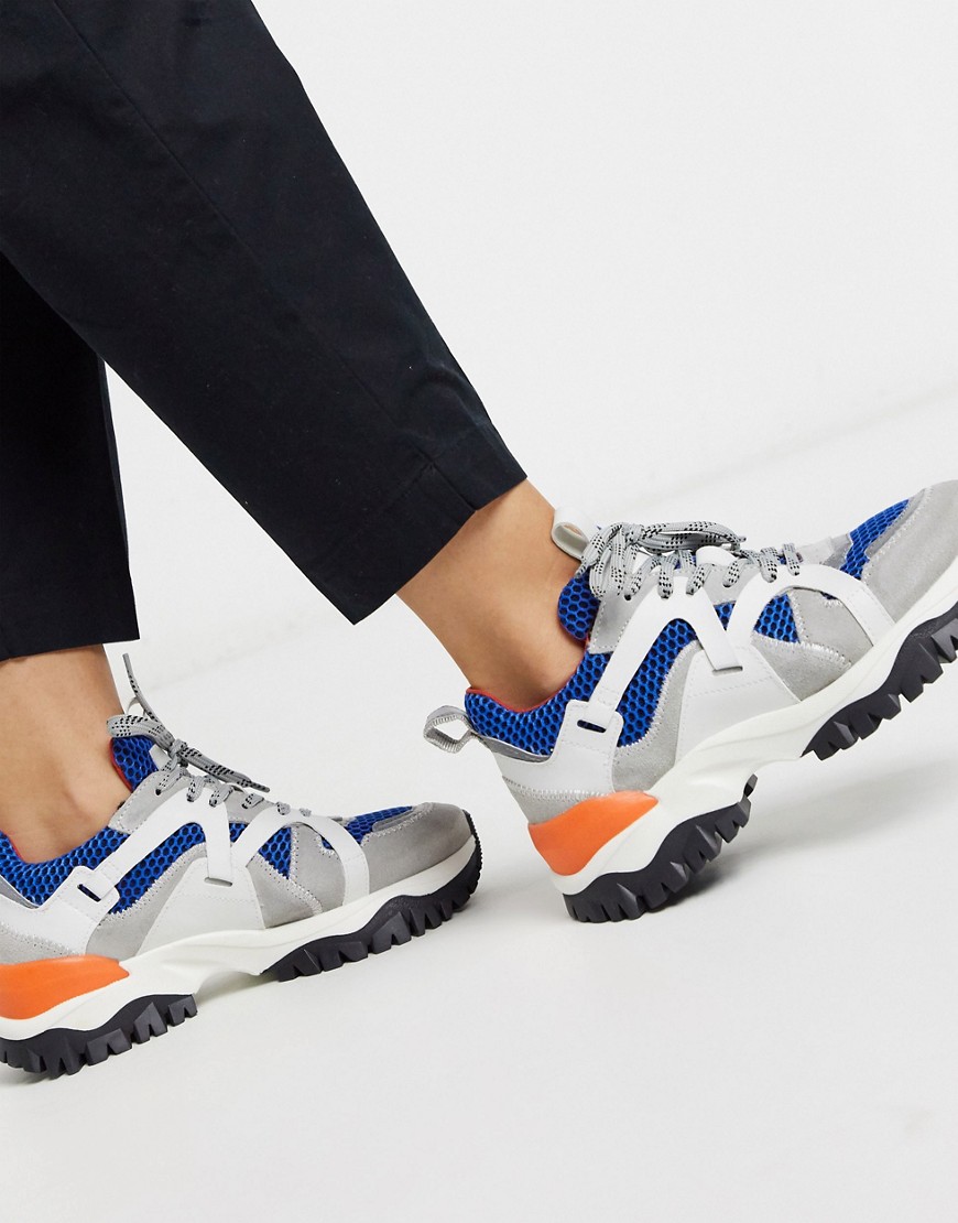 Selected Femme - Sneakers chunky colorblock-Multicolore