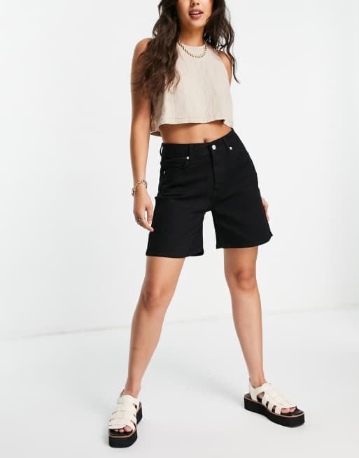 Selected Femme - Sorte denimshorts