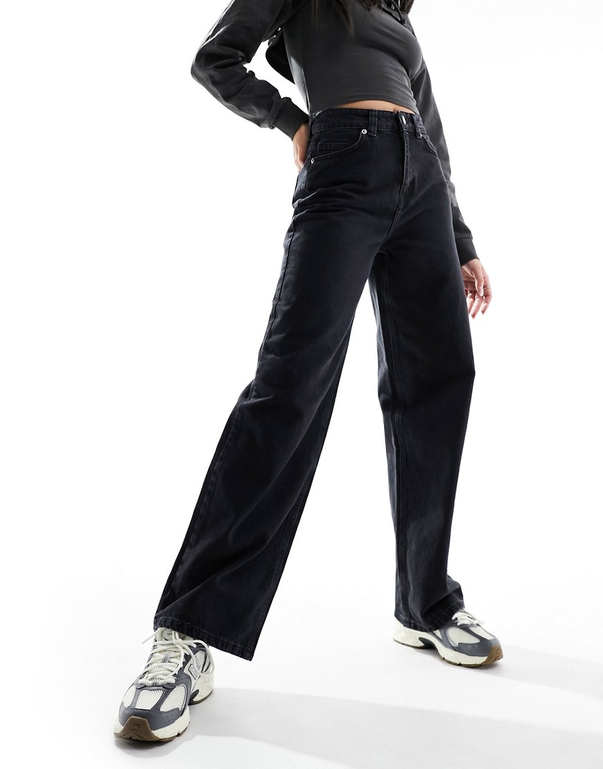 Selected Femme straight fit jeans in black