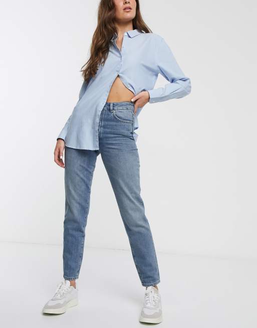 Selected Femme straight leg authentic denim jeans | ASOS