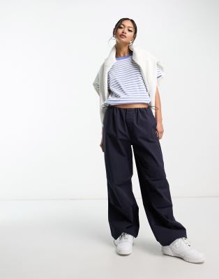 T-shirt blu a righe - Selected T-shirt donna  - immagine2