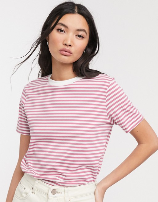 Selected Femme t-shirt in stripe print