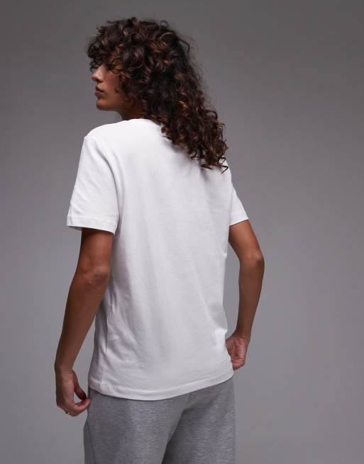 Selected Femme - T-shirt manches courtes à col en V - Blanc, 4 de 4