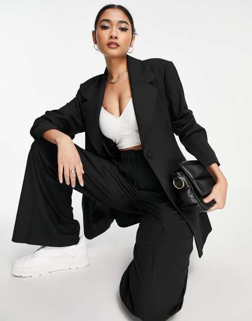 Black Tailored Blazer And Trouser Set, Blazer And Trouser Co-Ord