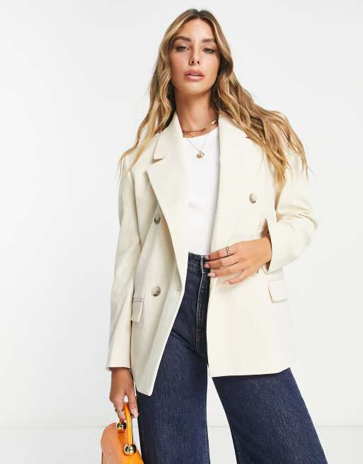 Selected Femme tailored oversized cord suit blazer co-ord in