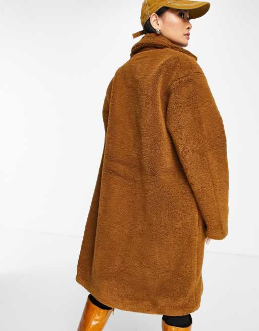 Asos design teddy outlet coat