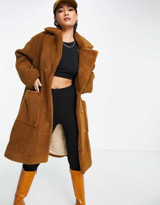 Asos teddy deals coat