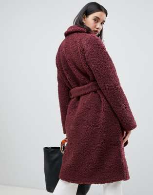 plus size pink wool coat