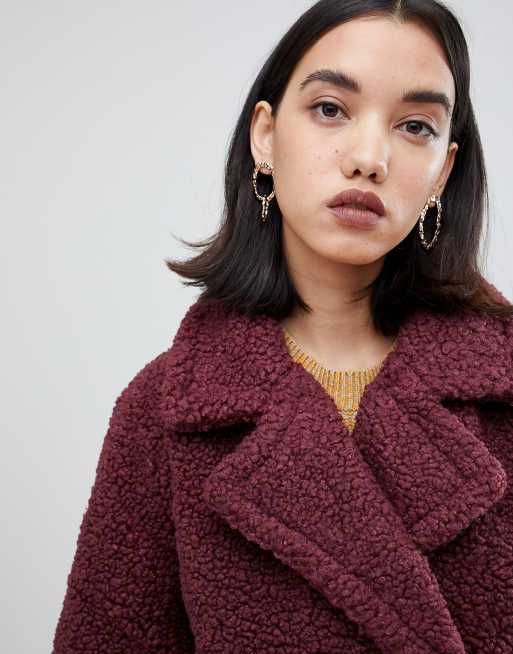 Selected femme 2025 teddy wrap coat