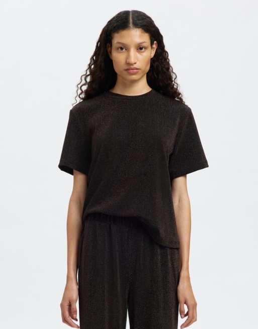 Selected Femme - Top a maniche corte color delicioso