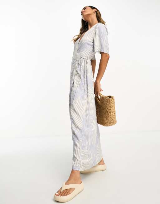 Rag Bone mock neck shift dress Selected Femme wrap front maxi dress in blue abstract zebra print ClassicfuncenterShops