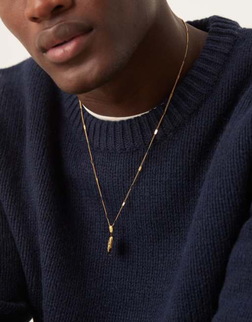 Selected - Gebreide oversized trui met ronde hals in marineblauw, 3 van 4