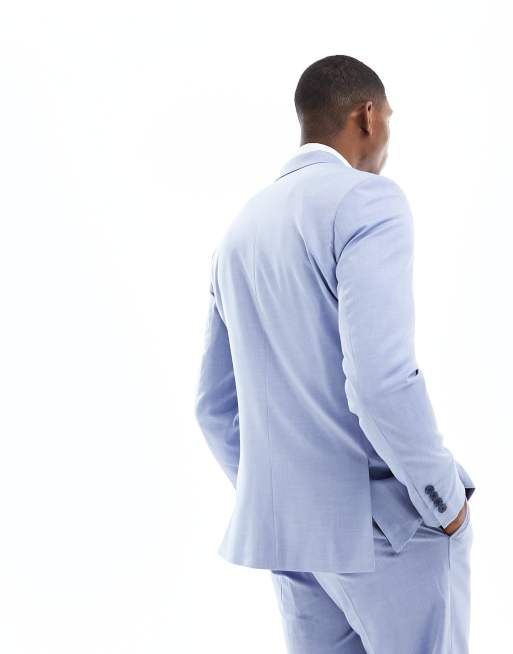 Selected - Giacca da abito blu slim fit , 4 di 5