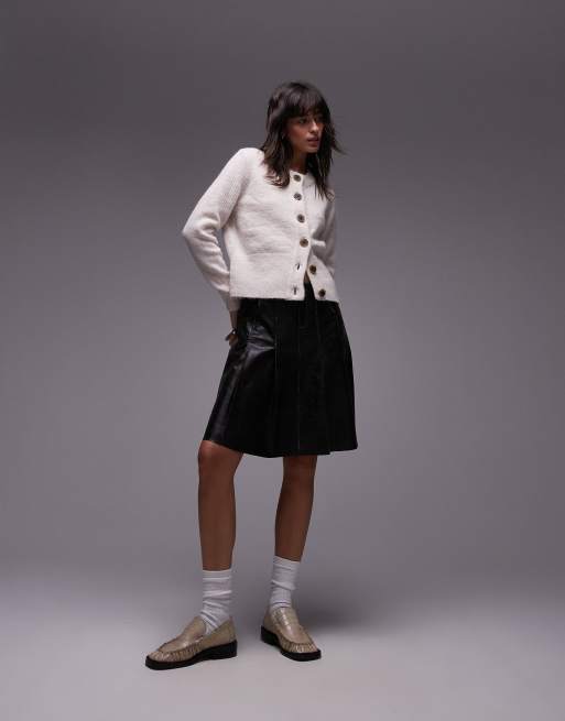 Selected - Gilet en laine mérinos et alpaga - Crème, 2 de 4