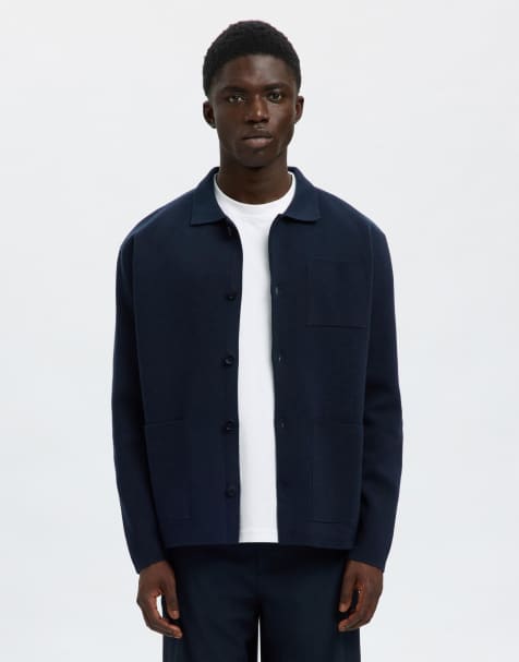 Selected - Gilet en maille - Bleu capitaine - view 1