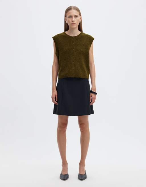 Selected gilet en maille vert sapin, 3 de 6