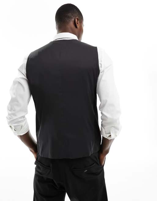 Selected - Gilet slim nero , 2 di 5