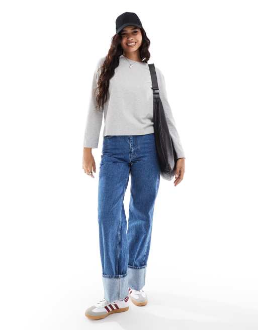 Selected – Grå topp i oversize, 2 av 4