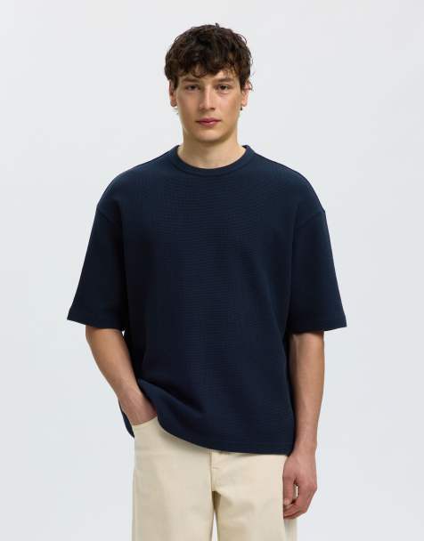 Selected – Granatowa koszulka polo - view 1