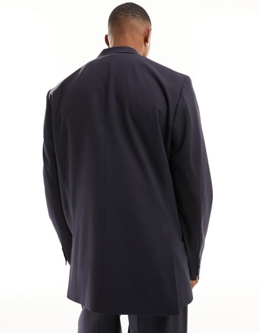 Selected – Granatowa marynarka garniturowa oversize  , 3 z 5