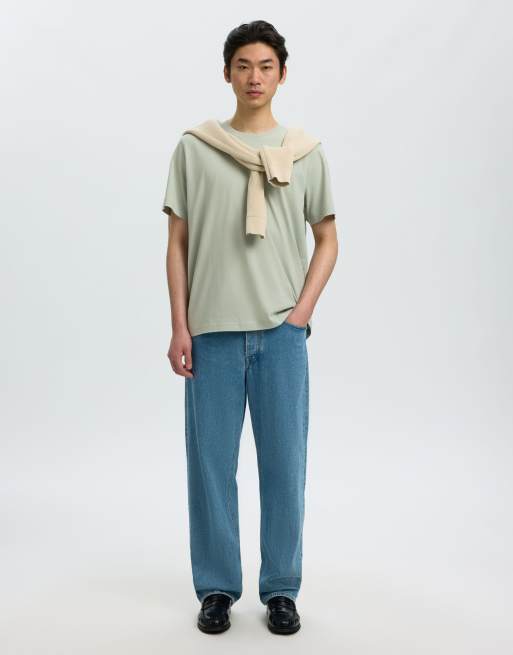 Selected - Havgrøn T-shirt, 5 af 6
