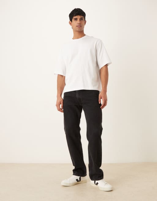 Selected heavyweight oversized T-shirt in white, 2 of 5