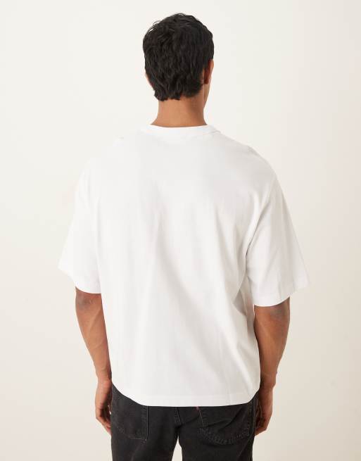 Selected heavyweight oversized T-shirt in white, 3 of 5