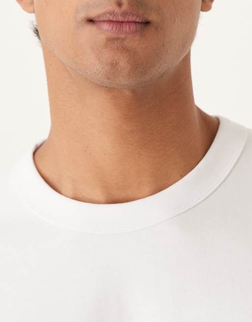Selected heavyweight oversized T-shirt in white, 5 of 5
