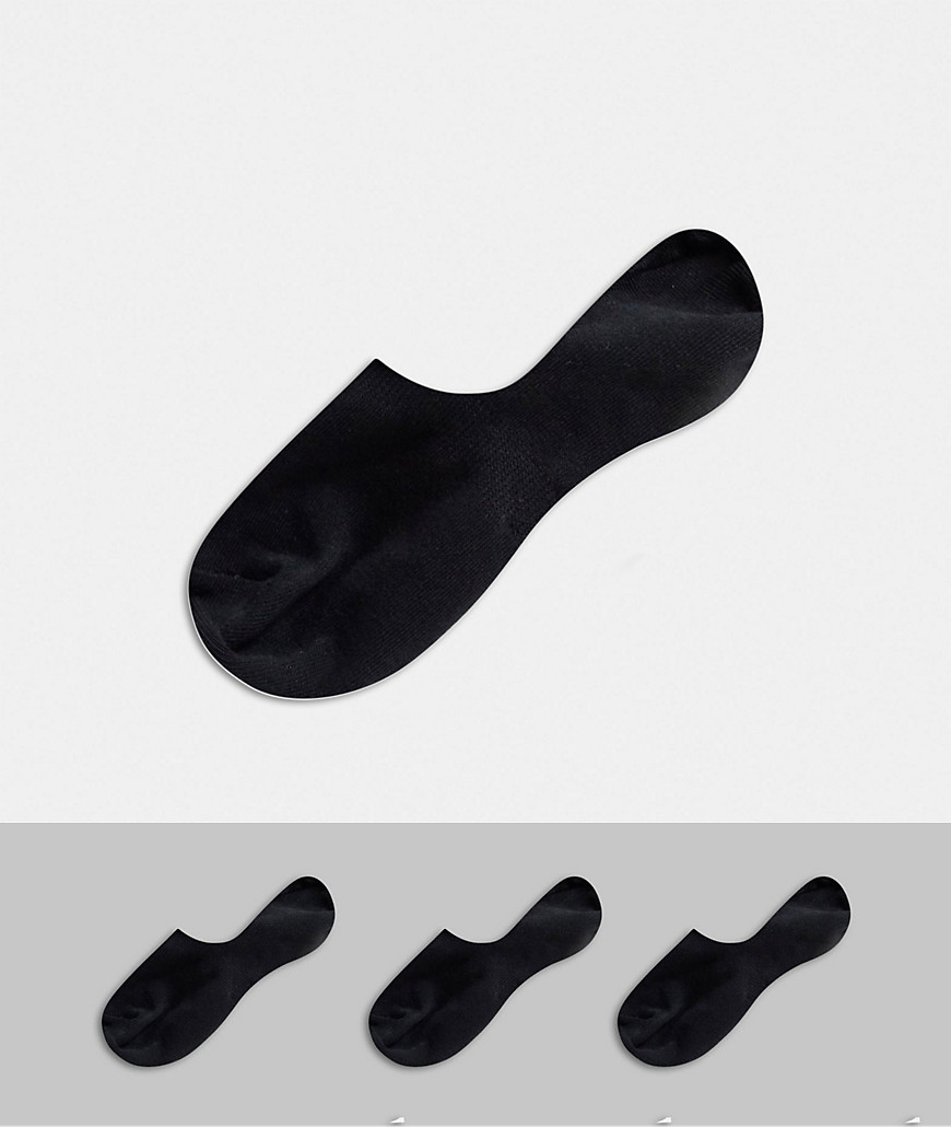 Selected Homme – 3-pack svarta dolda strumpor