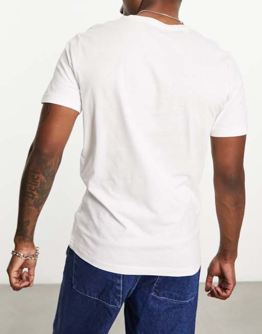 Selected Homme 3 pack T shirts in white